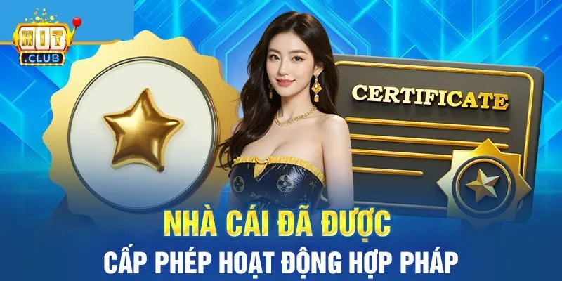 Người chơi có thể tra cứu giấy phép Hitclub